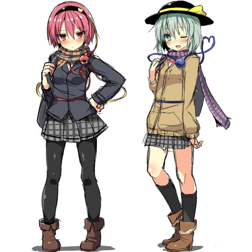 komeiji koishi and komeiji satori (touhou) drawn by greatmosu