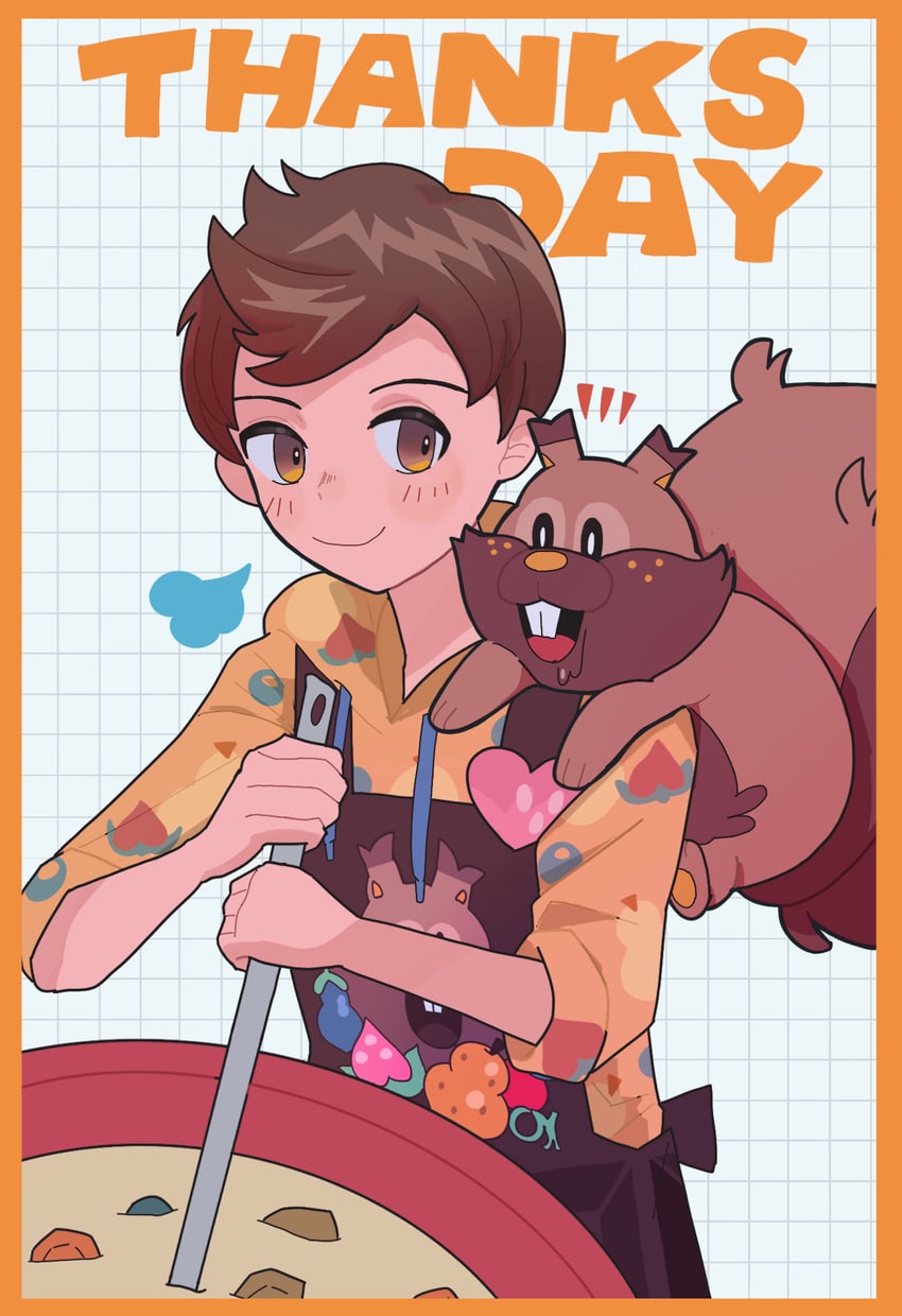 greedent and victor (pokemon and 1 more) drawn by nanase_(trfok1)