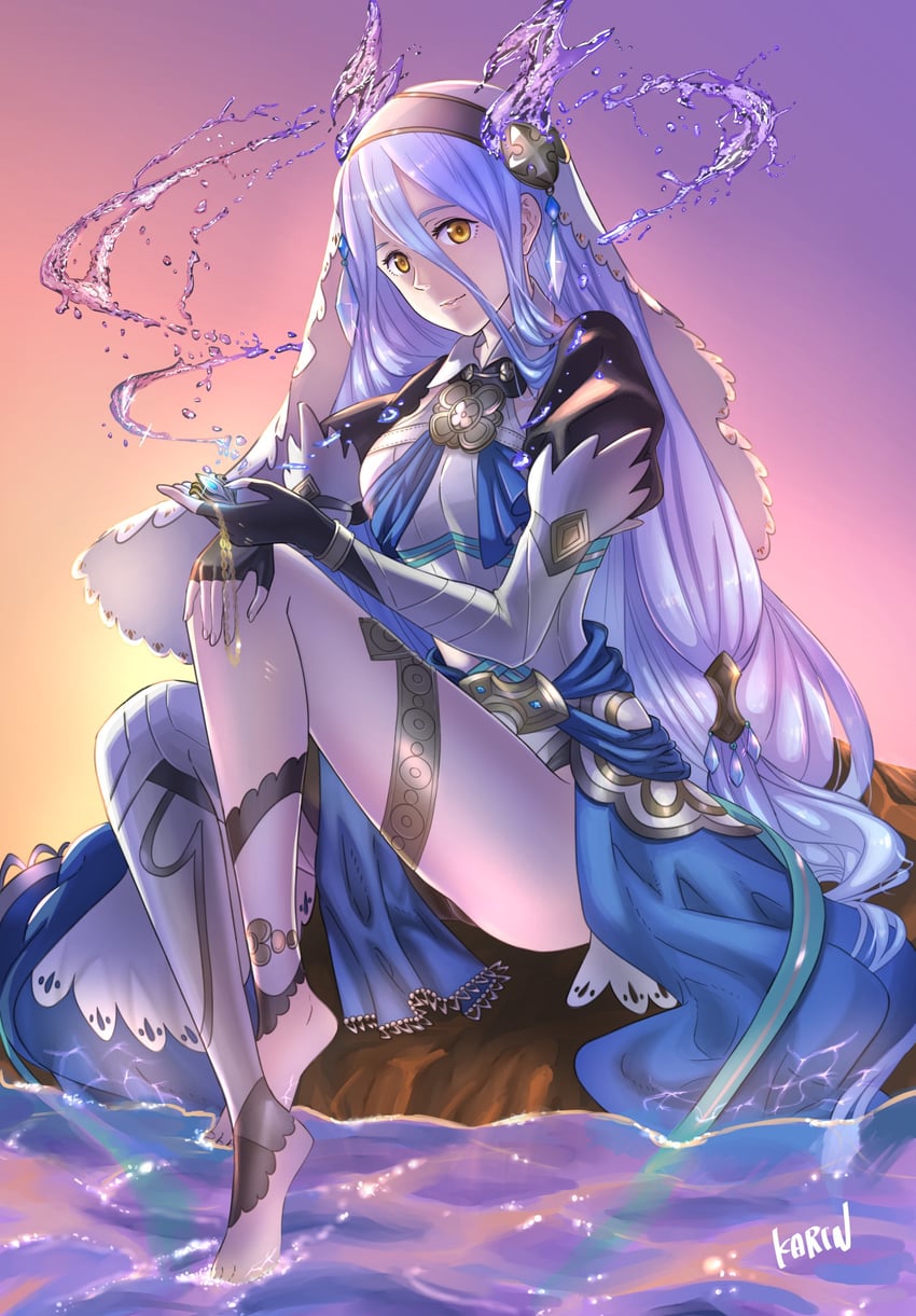 azura (fire emblem and 2 more) drawn by karrincorrin