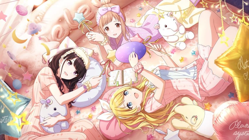 hachimiya meguru, sakuragi mano, and kazano hiori (idolmaster and 1 more)