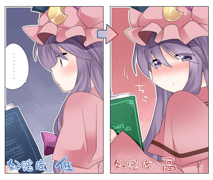 patchouli knowledge (touhou) drawn by hammer_(sunset_beach)