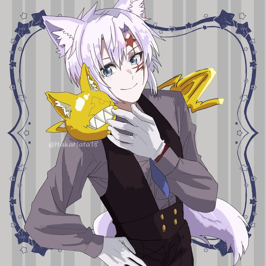 allen walker and timcanpy (d.gray-man) drawn by hakahata18