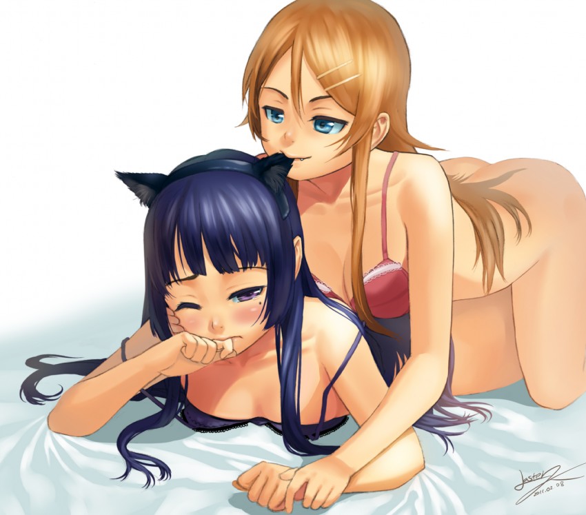 gokou ruri and kousaka kirino (ore no imouto ga konna ni kawaii wake ga nai) drawn by lasterk
