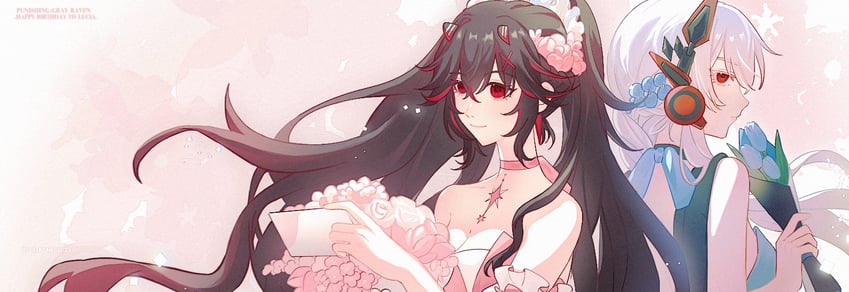 lucia, alpha, lucia: plume, and lucia: crimson abyss (punishing: gray raven) drawn by alkyne_gui