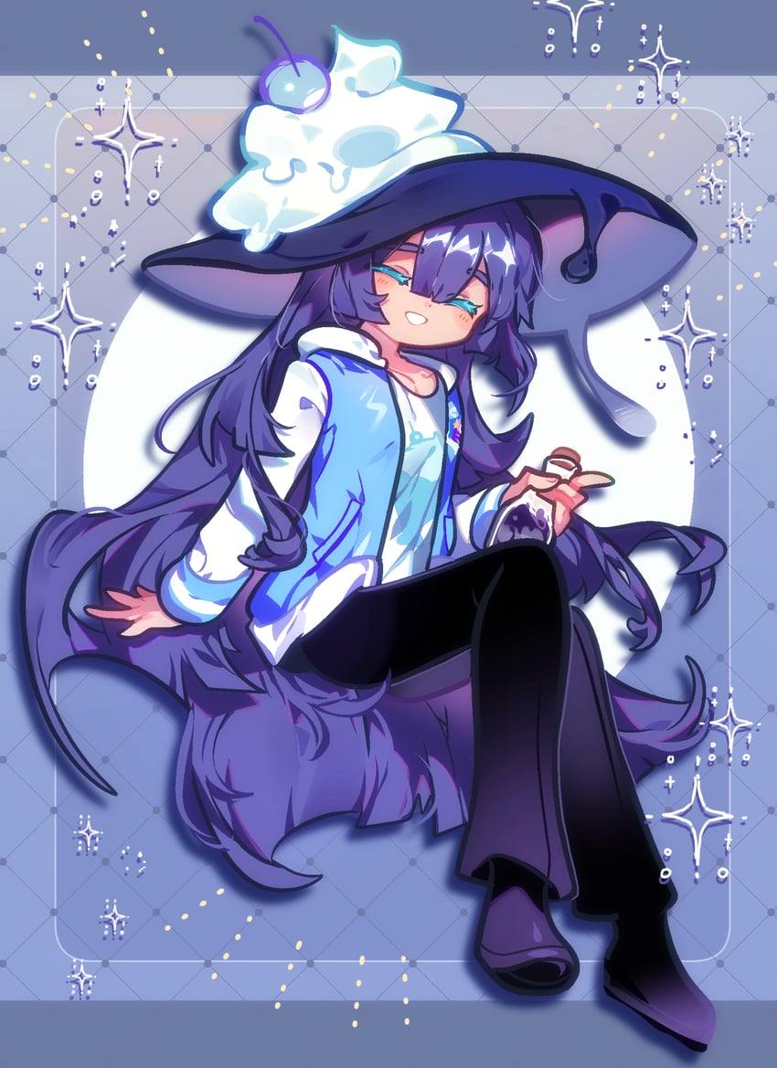 prune juice cookie (cookie run and 1 more) drawn by omoyu_(nakyu715)