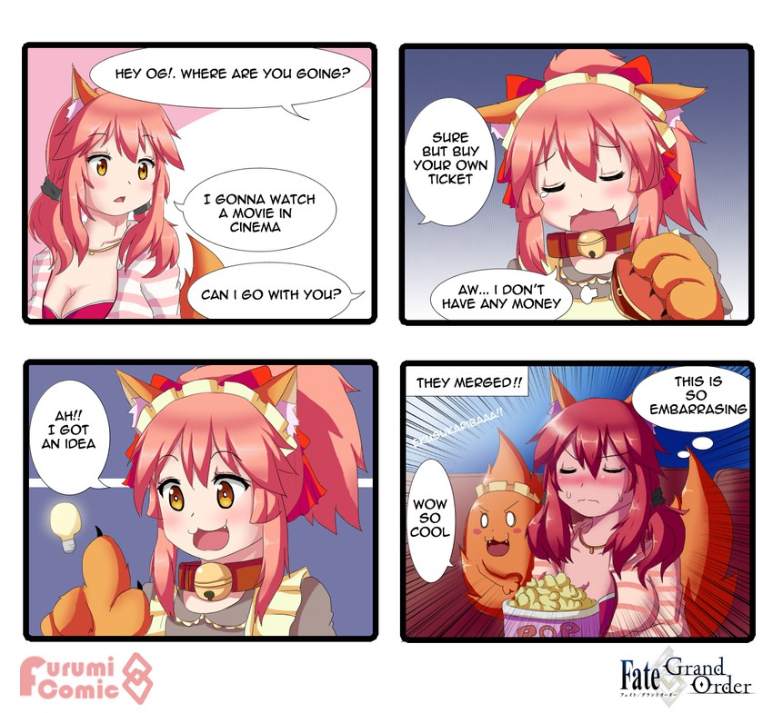 tamamo, tamamo no mae, and tamamo cat (fate and 2 more) drawn by keita_naruzawa