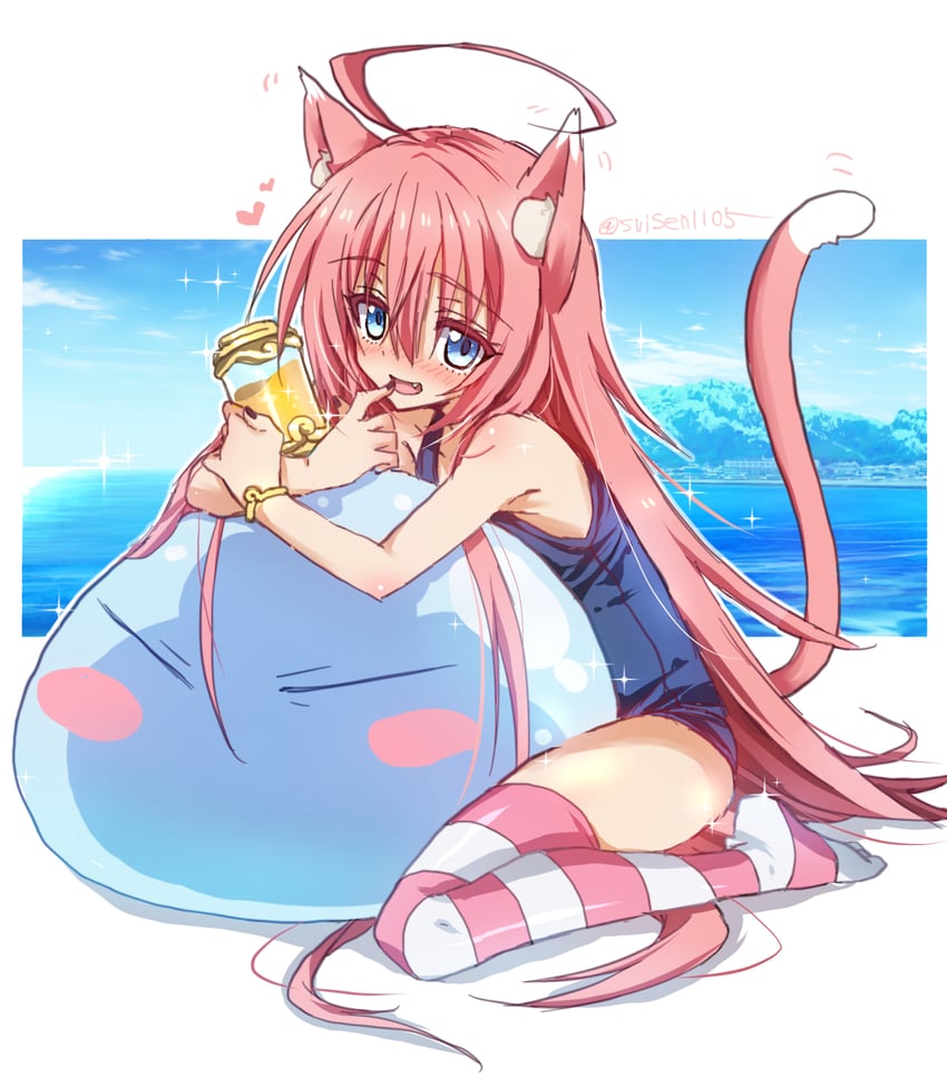 rimuru tempest and milim nava (tensei shitara slime datta ken) drawn by akatsuki_(ggsy7885)