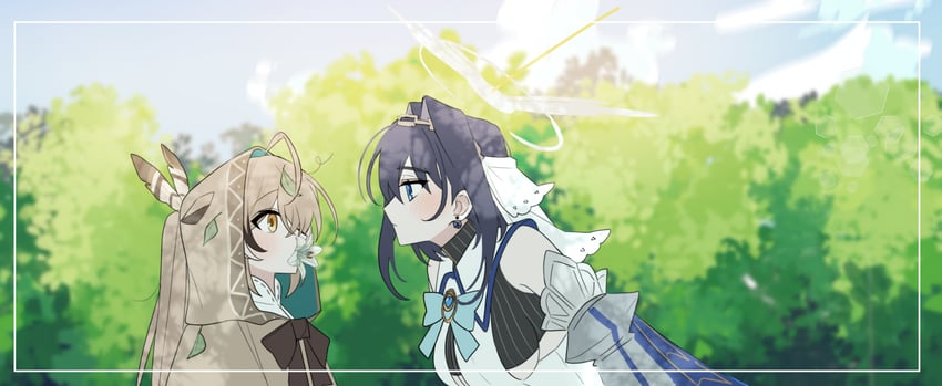 ouro kronii and nanashi mumei (hololive and 1 more) drawn by xx_tk9