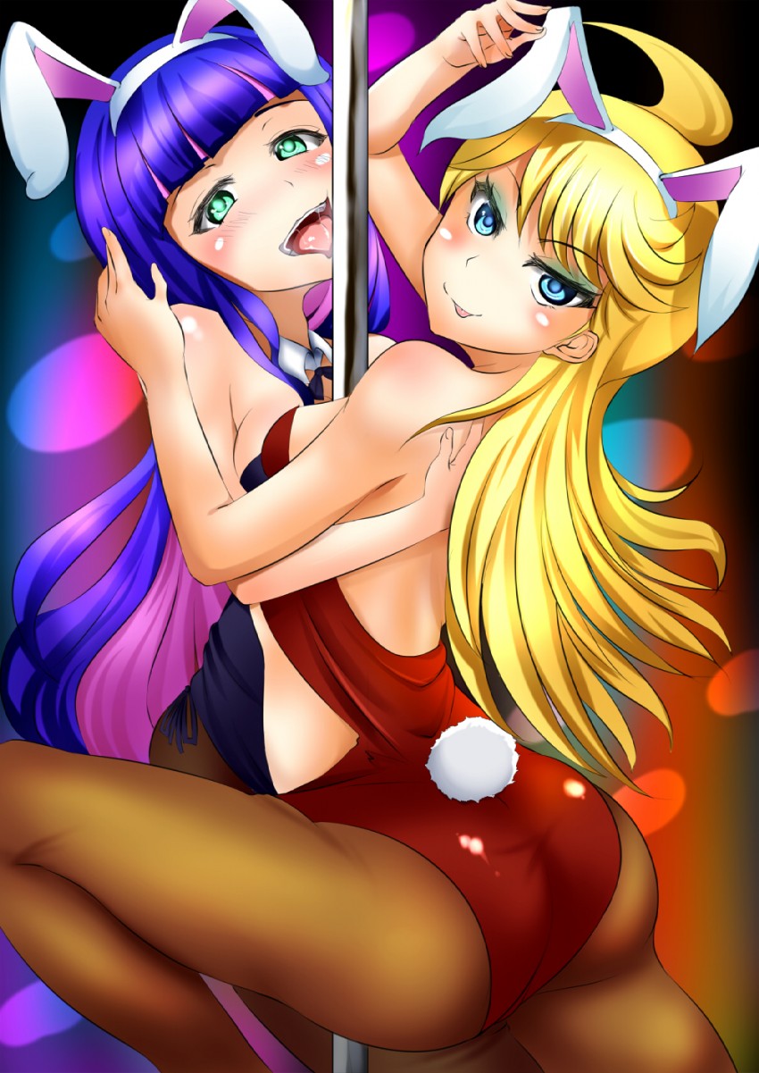 stocking and panty (panty & stocking with garterbelt) drawn by yottan