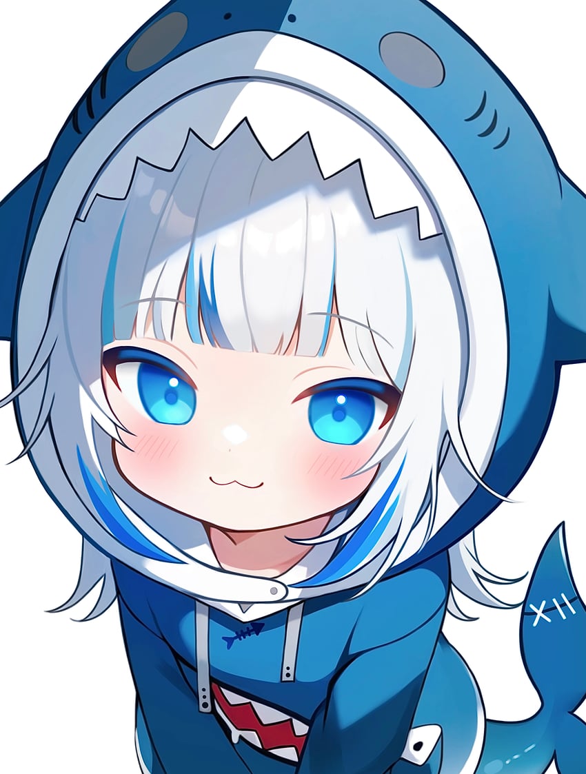 gawr gura (hololive and 1 more) drawn by fuminshou_(nekopan_art)