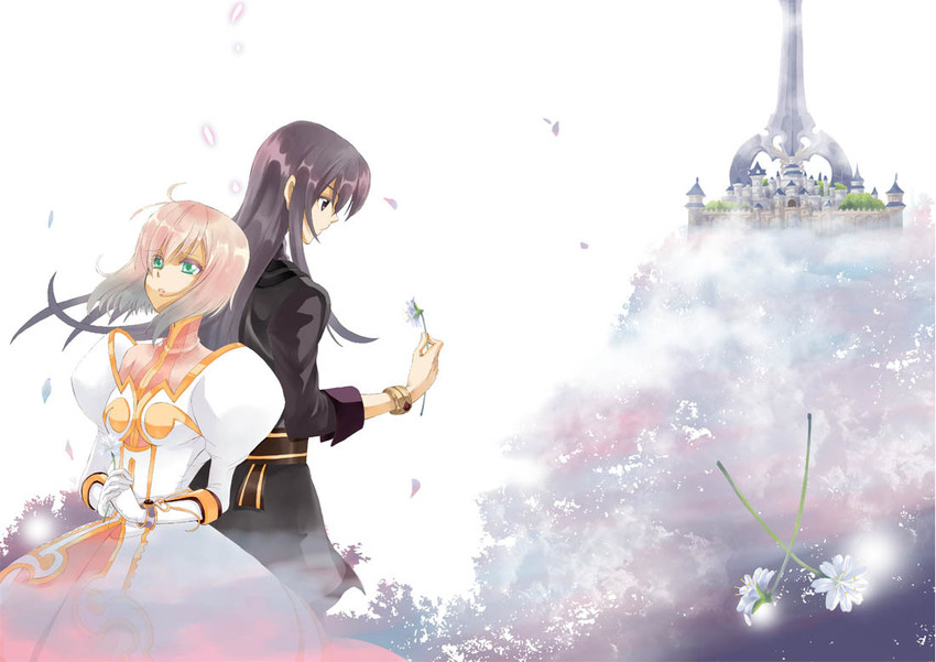 yuri lowell and estellise sidos heurassein (tales of and 1 more) drawn by dafne