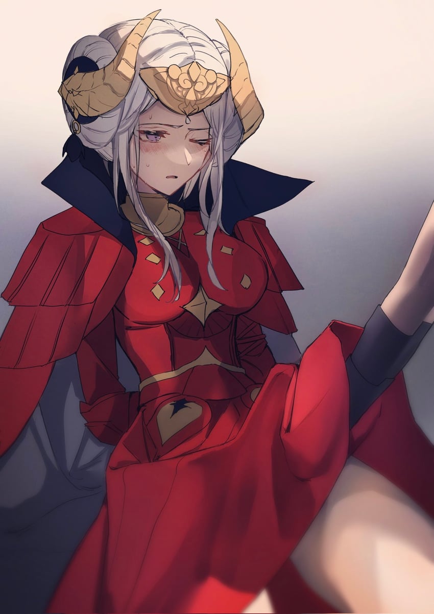 female byleth and edelgard von hresvelg (fire emblem and 1 more) drawn by huanxiangfengmi09151