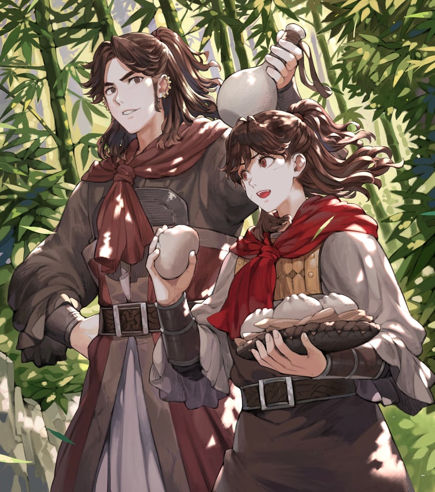 liaoyuan huo and xiaomeng (ravages of time) drawn by jun_(navigavi)
