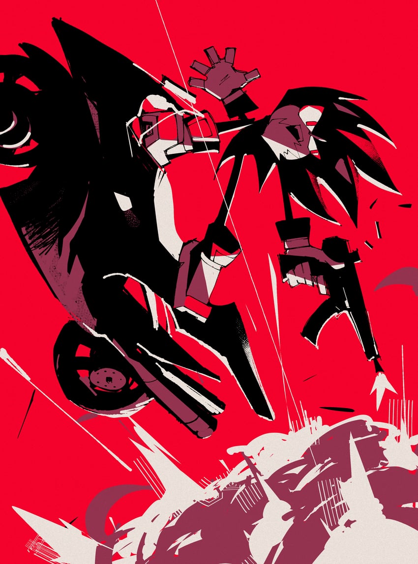 shadow the hedgehog (sonic and 1 more) drawn by 4th_chaos_emerald