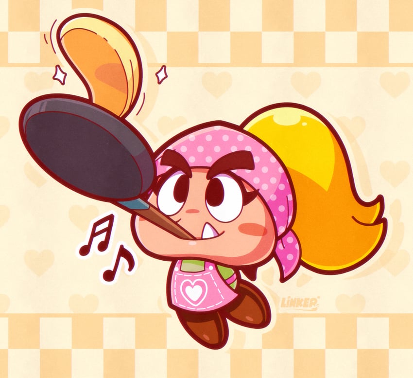 goombella (mario and 2 more) drawn by linker