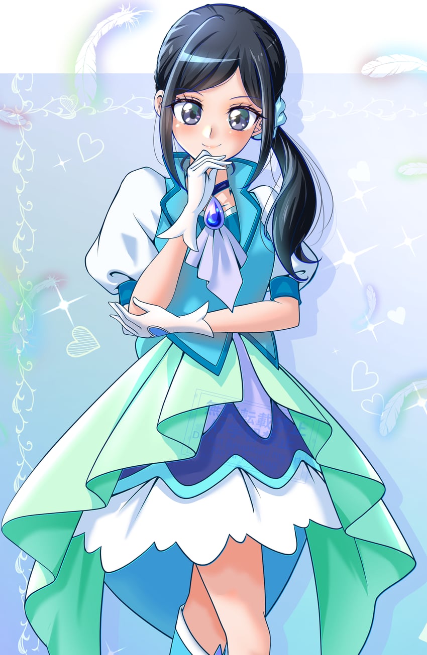 sawaizumi chiyu and cure fontaine (precure and 1 more) drawn by kakikakilemon