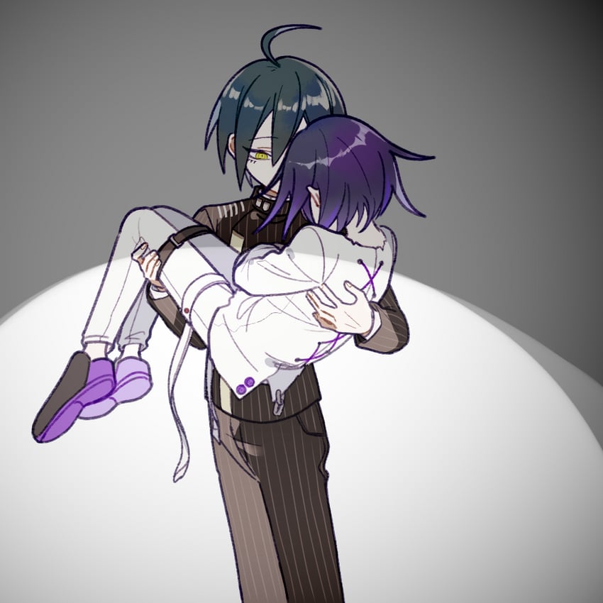 oma kokichi and saihara shuichi (danganronpa and 1 more) drawn by 1202_koge