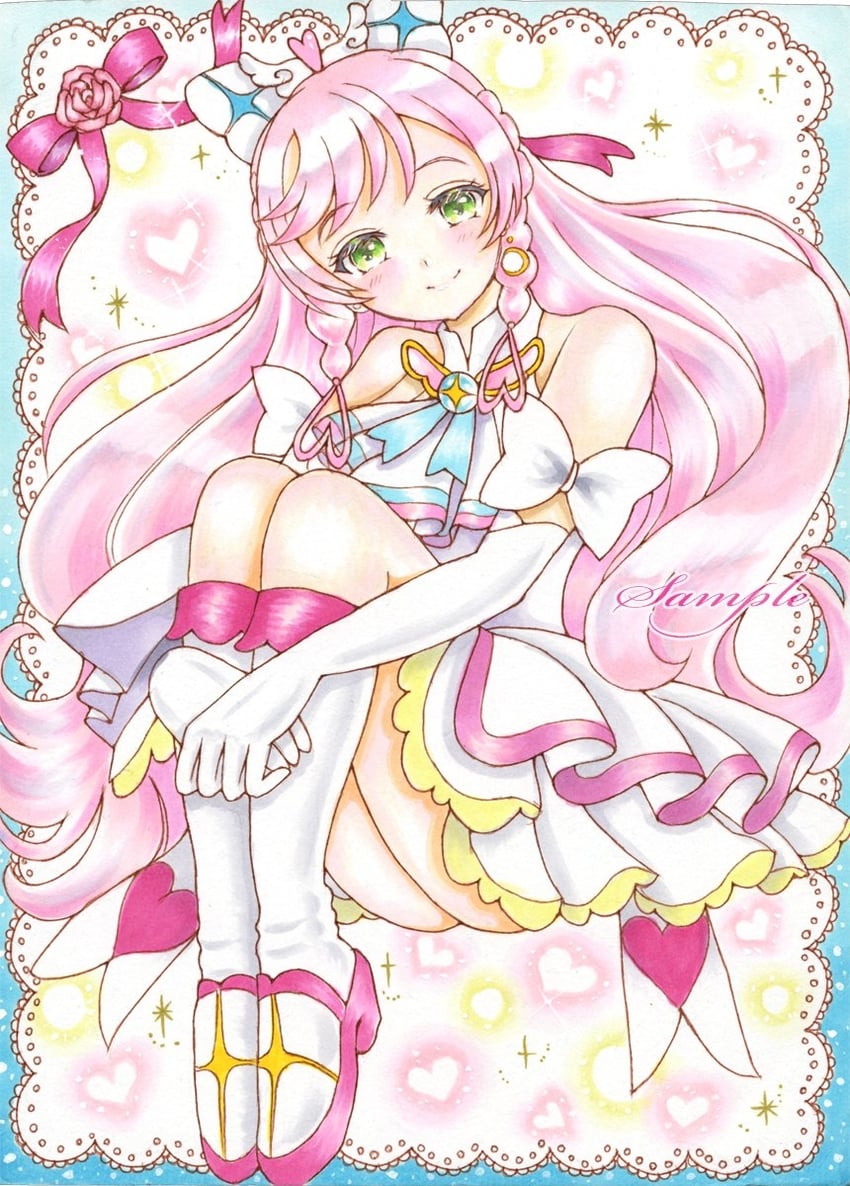 nijigaoka mashiro and cure prism (precure and 1 more) drawn by tanpopo_no_hana