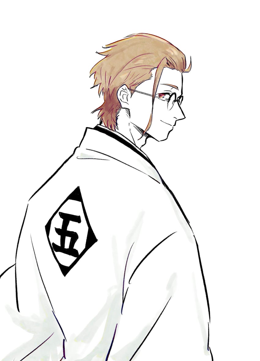 aizen sousuke and karikiri masahito (bleach and 1 more) drawn by choko_egg