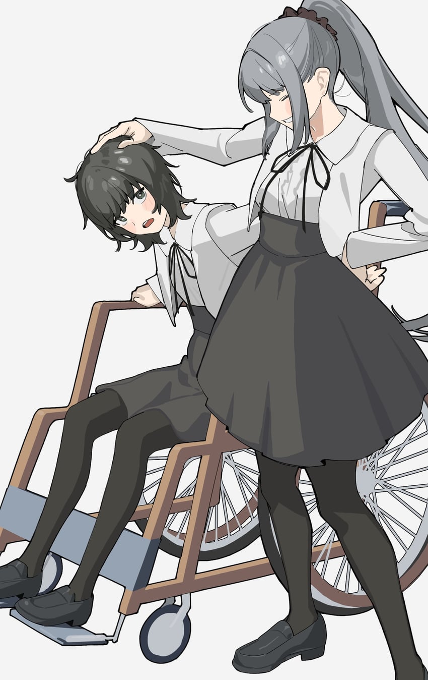 yaegaki erika and yatsushiro yuzuriha (flowers) drawn by shishima_eichi