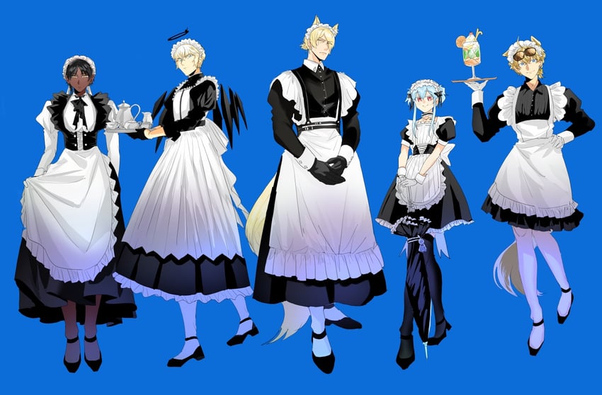 mizuki, tequila, thorns, executor, and mlynar (arknights) drawn by haijima