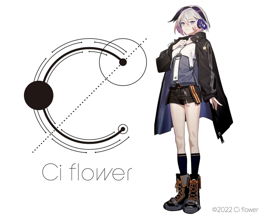 flower and ci flower (vocaloid and 1 more) drawn by oguchi