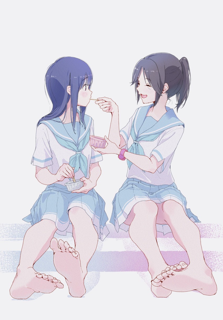 yoroizuka mizore and kasaki nozomi (hibike! euphonium and 1 more) drawn by hasisisissy