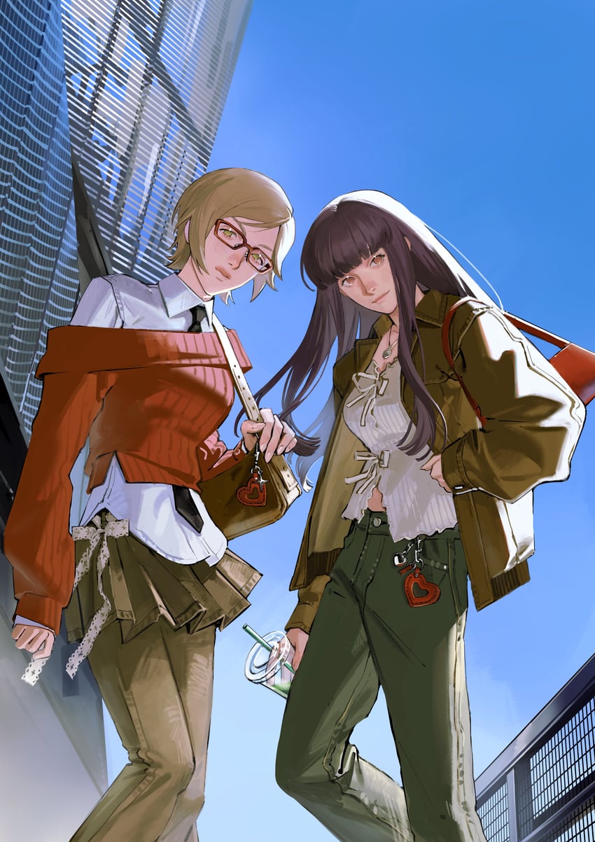 kurokawa chiaki and aikawa chinatsu (idolmaster and 1 more) drawn by sekuda