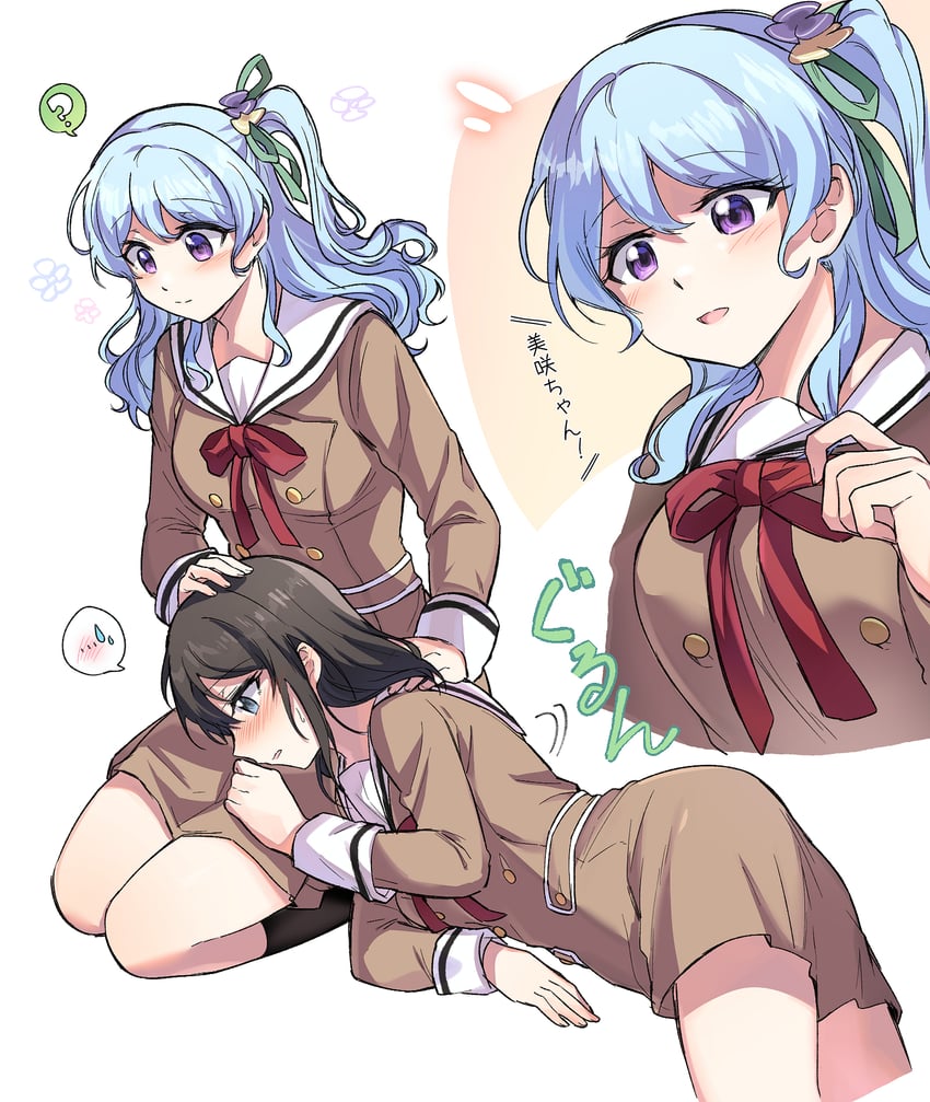 okusawa misaki and matsubara kanon (bang dream!) drawn by opi