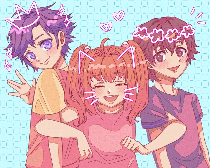 rean schwarzer, estelle bright, and lloyd bannings (eiyuu densetsu and 3 more) drawn by yuzukiyo