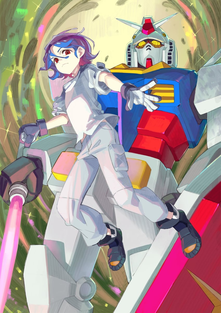 shuji ito and rx-78-2 gundam (gundam and 2 more) drawn by mhj0n1o3ce89476
