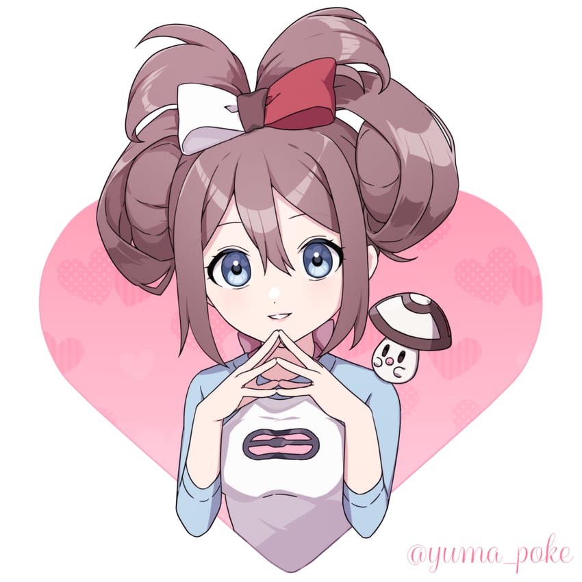 rosa and foongus (pokemon and 1 more) drawn by yuma_(kuroba_tsuto)