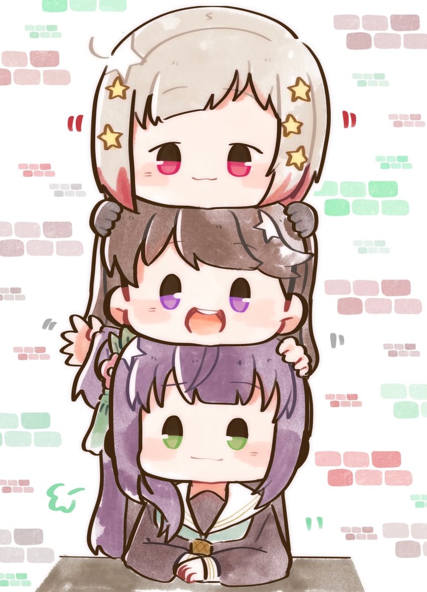 fujishima megumi, otomune kozue, and yugiri tsuzuri (love live! and 1 more) drawn by gentaro_(g_teall)