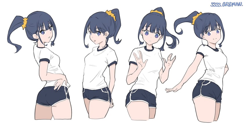 takarada rikka (gridman universe and 1 more) drawn by rixxa_uiu