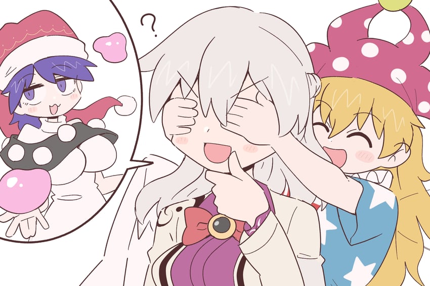 clownpiece, kishin sagume, and doremy sweet (touhou) drawn by kurachi_mizuki