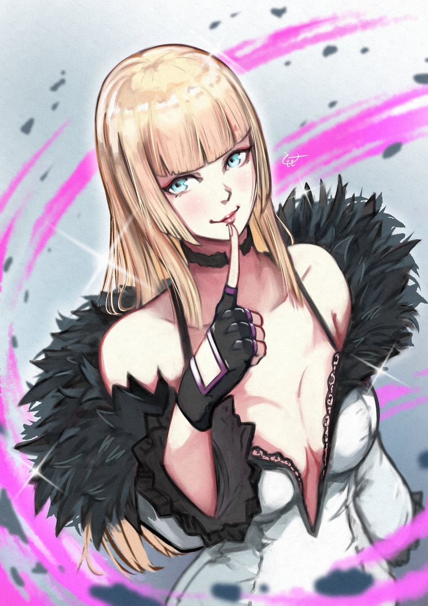 lili (tekken and 1 more) drawn by momo_juice