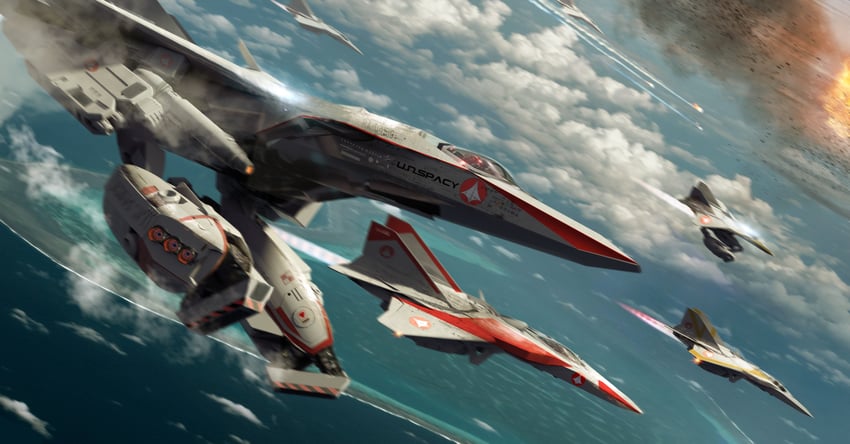 vf-1 and vf-1 super (macross and 3 more) drawn by coldesign