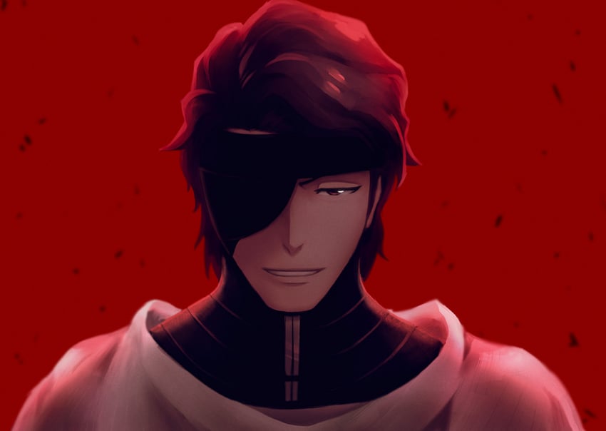 aizen sousuke (bleach and 1 more) drawn by retro-ryno