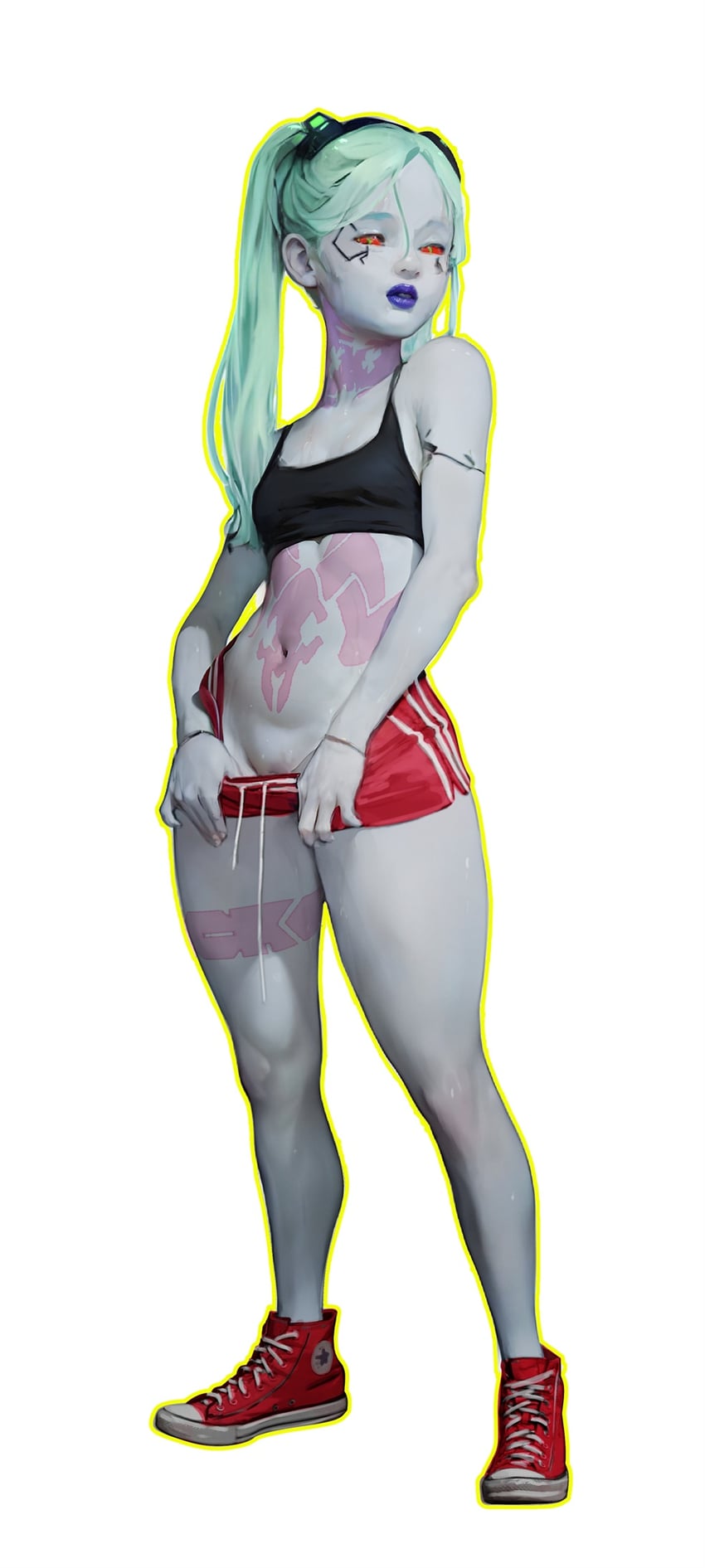 rebecca (cyberpunk and 1 more) drawn by diathorn