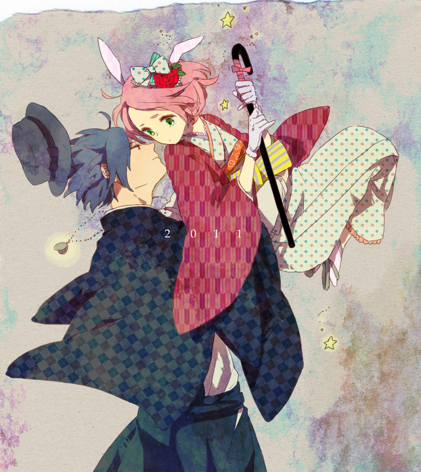 haruno sakura and uchiha sasuke (naruto) drawn by aono_nachi
