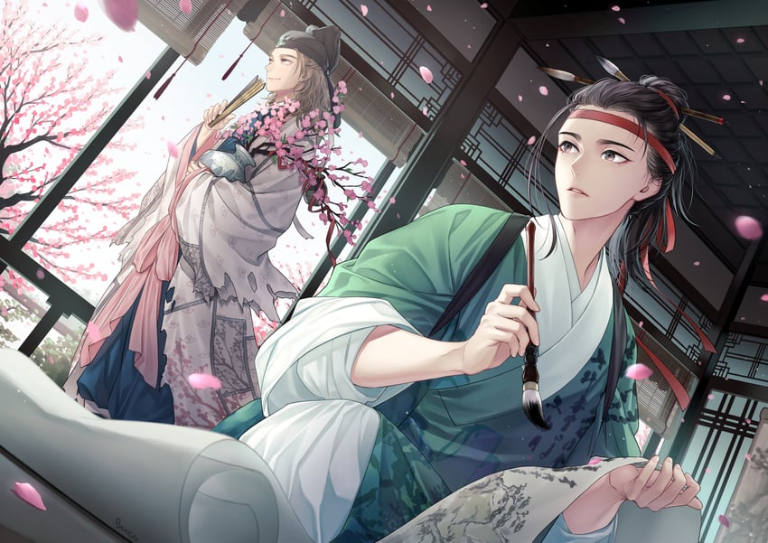 shen zhou and tang yin (jiangnan baijingtu) drawn by ichi-be