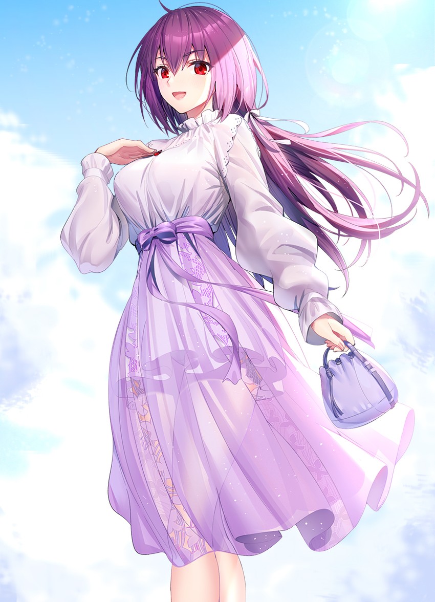 scathach and scathach skadi (fate and 1 more) drawn by ririko_(zhuoyandesailaer)