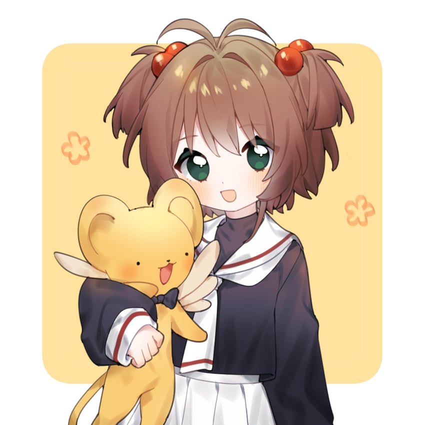 kinomoto sakura and kero (cardcaptor sakura) drawn by roro_(lolo)