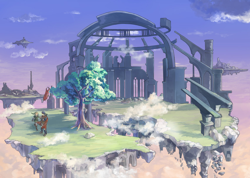 link and ike (fire emblem and 3 more) drawn by nikayu