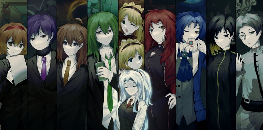 angela, netzach, binah, hod, malkuth, and 6 more (project moon and 1 more) drawn by ag1shh