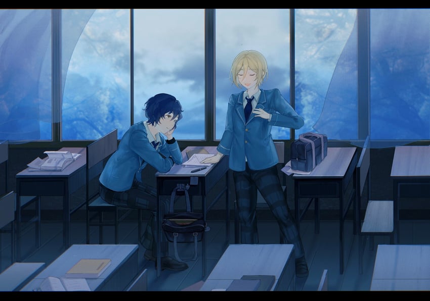 tenshouin eichi and aoba tsumugi (ensemble stars!) drawn by o875765