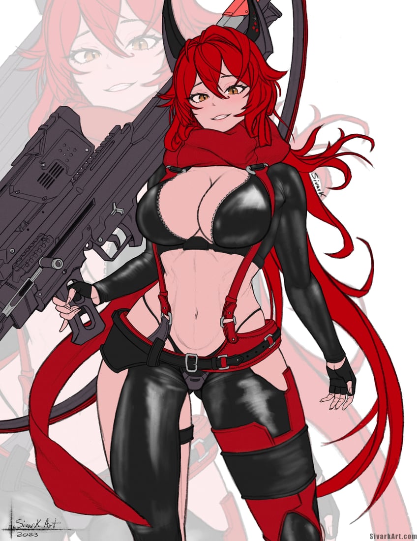 red hood (goddess of victory: nikke) drawn by sivarkart