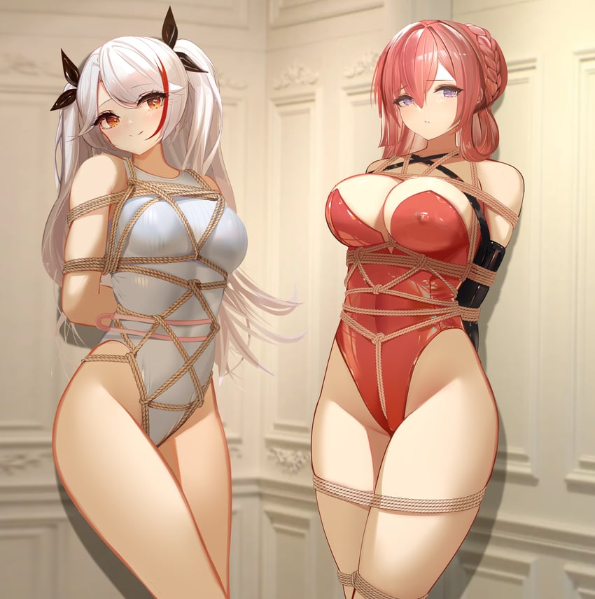 prinz eugen and monarch (azur lane) drawn by yuuraku_yuraku