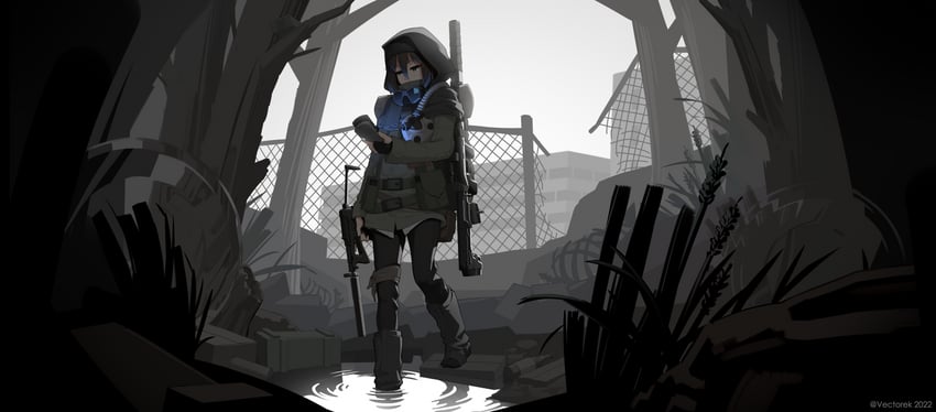 kuri inuki (stalker and 1 more) drawn by vectorek