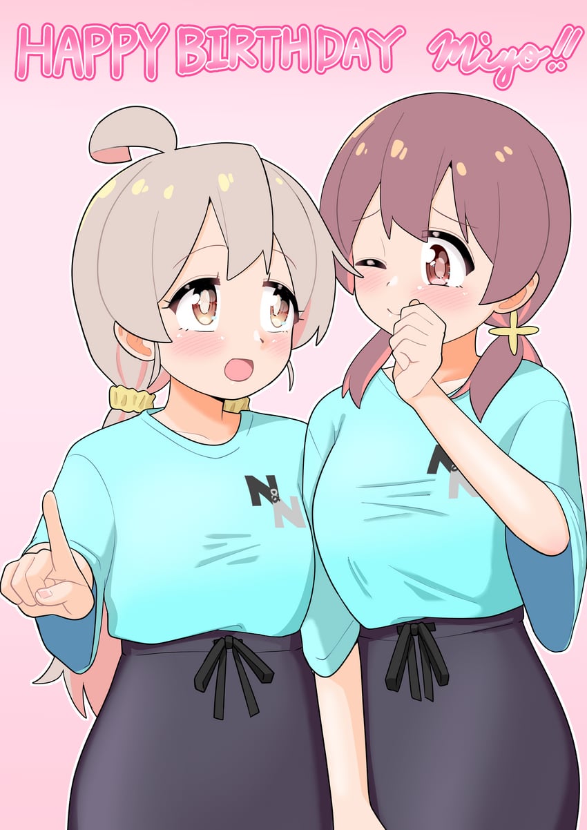 oyama mahiro and murosaki miyo (onii-chan wa oshimai!) drawn by happyundergate